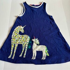 Mini Boden Blue Unicorn Dress for Kids